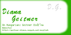 diana geitner business card
